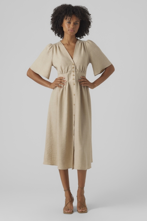 Vero Moda vmmelaney 2/4 blk dress wvn noos